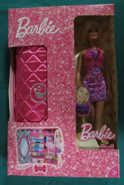 Barbie Set mit Clutch Koffertasche T7584 2012 Neu NRFB Sammler Collector (8