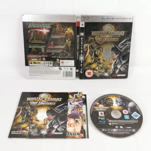 Mortal Kombat VS DC Universe Steelbook PS3 PlayStation 3 Complete PAL