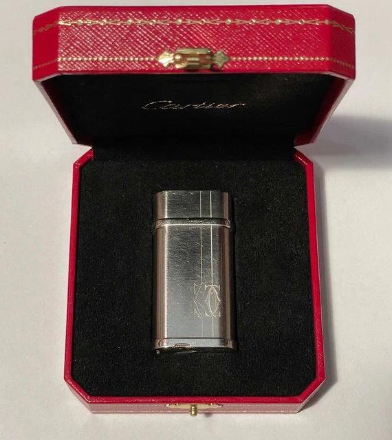 Cartier, Accendino, Mod. Oval Lighter, Finitura Palladio