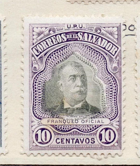 El Salvador 1896 Early Issue Fine Mint Hinged 10c. 143407