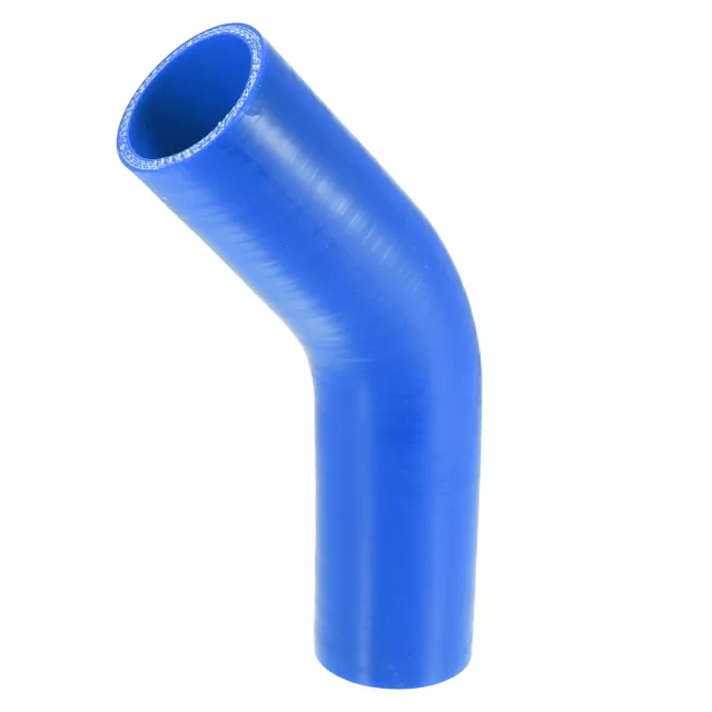 51mm 2" ID 45 Degré Silicone Réducteur Tuyau Coupleur Tube Bleu pour Voiture