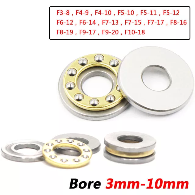 3~12mm Axial Ball Thrust Bearing Plane F3-8 F4-9 F4-10 F5-10 F6-12 F8-19 F12-23M