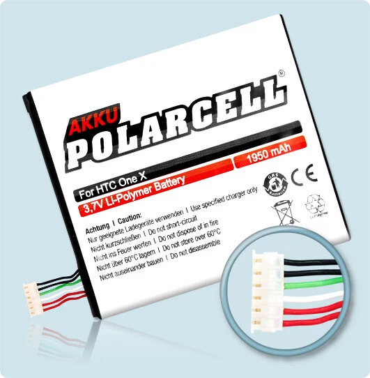 PolarCell HTC 35H00187-00M 35H00187-01M 1950mAh hochleistungs-akku Batterie