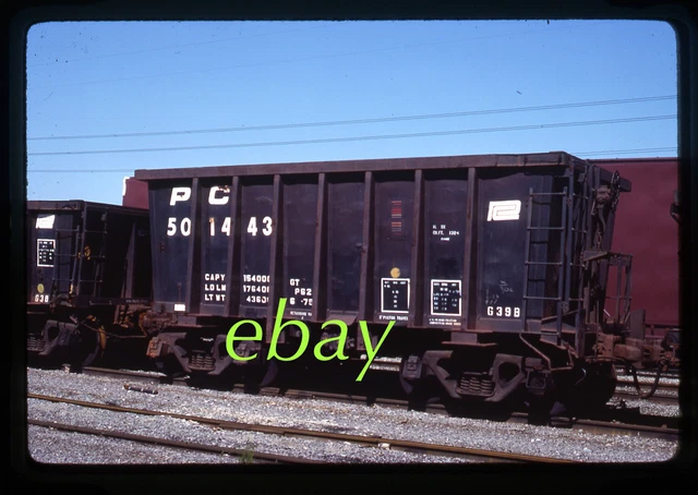 Orig Slide Penn Central PC #501443 G39B ore jenny 1981