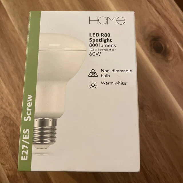 SAINSBURY'S HOME LED R80 Spotlight Bulb 800 Lumens 10.5W 2700k Warm