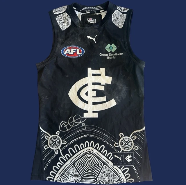 【海外Ｌサイズ】AFL カールトン・ブルーズ インディジェナスガーンジー Carlton Blues 2023 Adults Indigenous Guernsey – Footy Focus