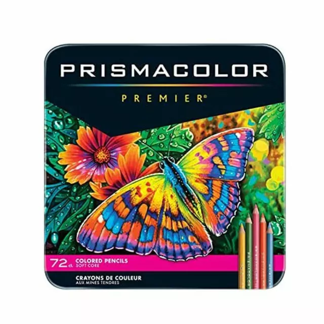 Sanford Prismacolor Premier Colored Pencils, Soft Core, 72 Pack