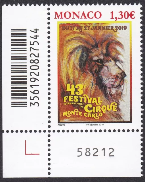 Principauté de Monaco  Timbre neuf** N° 3164  / 2019