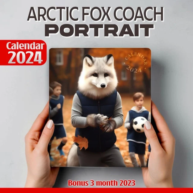 ARCTIC FOX COACH Portrait Calendar 2024 Jan 2024 to Dec 2024 Bonus 3