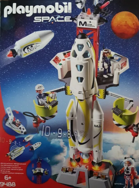 Playmobil 9488 Mars-Rakete mit Startrampe Neu/Ovp