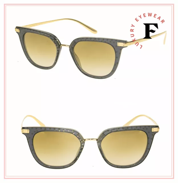 DOLCE GABBANA PRINCE 4363 Transparent Black Dot Gold Mirror