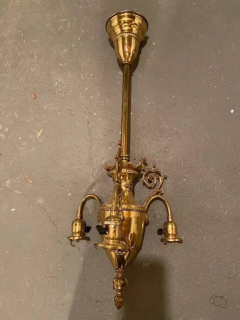 antique brass ceiling light fixture