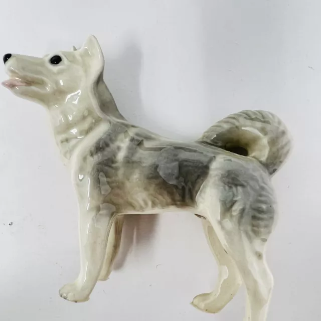 Retired Hagen Renaker Gray Husky