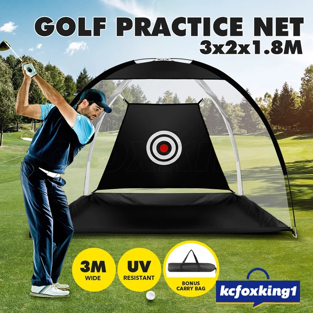 GOLF PRACTICE NET 3M Outdoor Hitting Chipping Training Aid Cage Driving ...