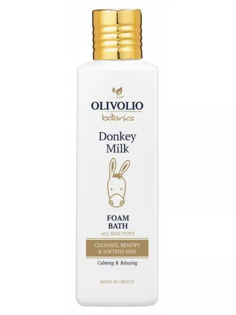 Olivolio Bio Badeschaum Eselsmilch Schaumbad Hautpflege entspannend 0% Mineralöl
