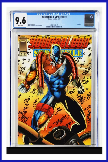 Youngblood Strike File #3 CGC Graded 9.6 Image 1993 Flipbook Cover Comic Book.
