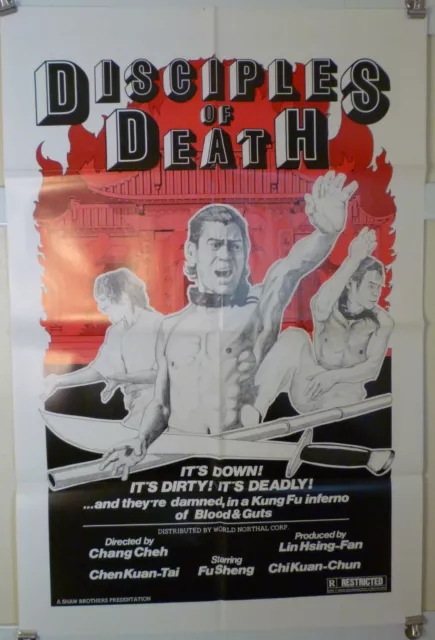 1974 Disciples Of Death - 1 Sht Kung Fu Poster - Shaw Brothers - Martial Arts