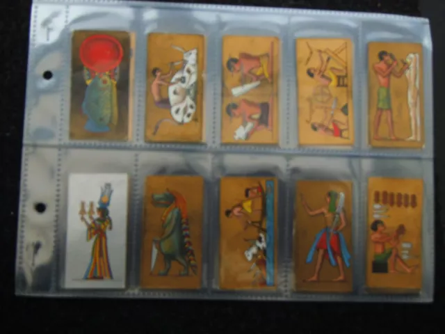 One Complete Set Cigarette Cards Cavanders Ancient Egypt