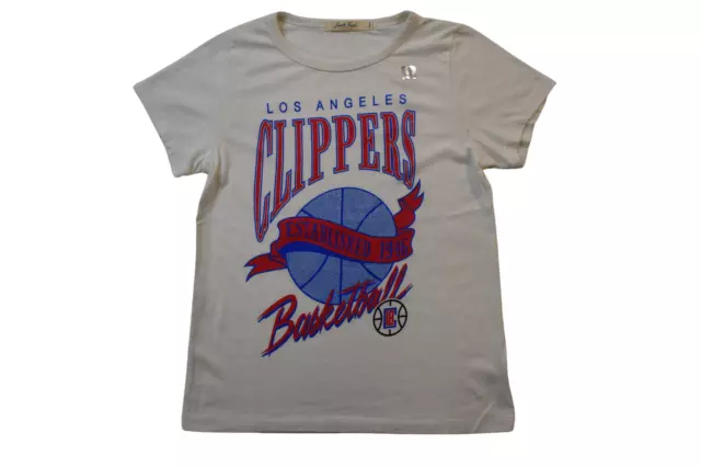 Junk Food Womens NBA Los Angeles Clippers Basketball White Shirt New XS, L