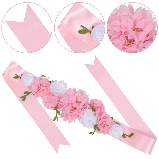 MATERNITY GIRDLE BELT Flower Girl Sash Pregnancy Pregnant Wedding £11.