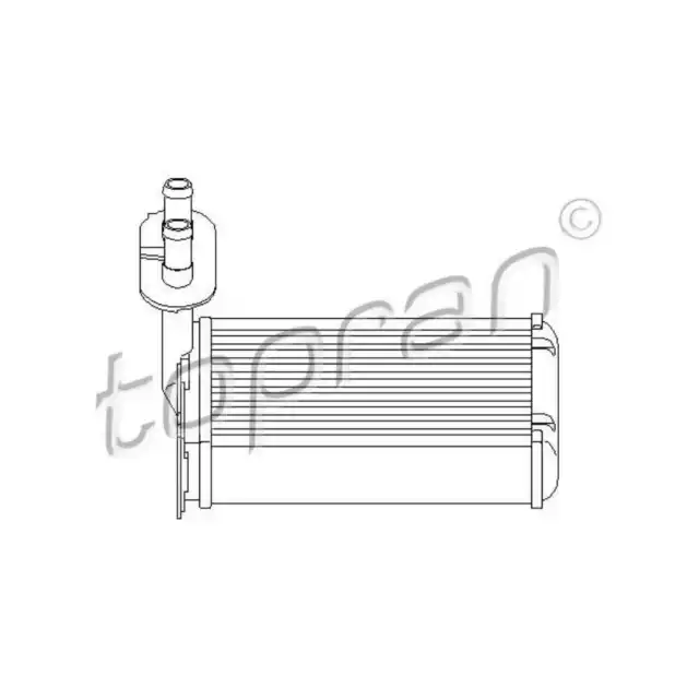 TOPRAN Échangeur Thermique Chauffage Intérieur pour VW Golf IV Jetta II Audi A3