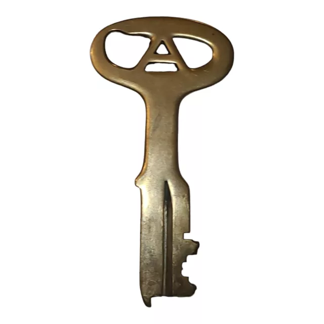 Vintage Brass Folger Adam Prison Jail Key 4.5" Rare Blank No Ingraving