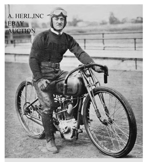 HARLEYDAVIDSON MODEL 21 Peashooter racer & Eddie Brinck 1927