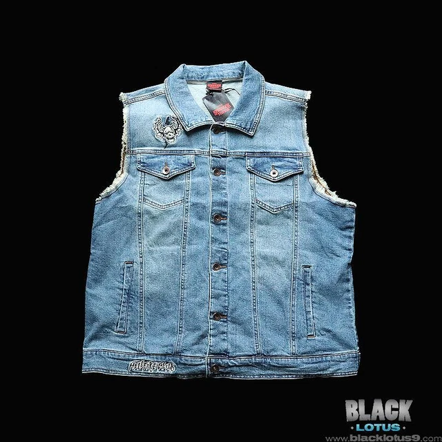 NEW OUR UNIVERSE Stranger Things Hellfire Club Eddie Denim Vest Munson