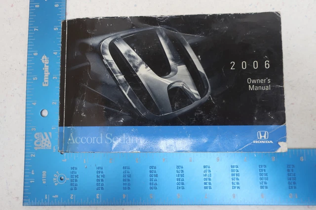 2006 06 Honda Accord Sedan Owner's Manual Book Free Shipping  Om527