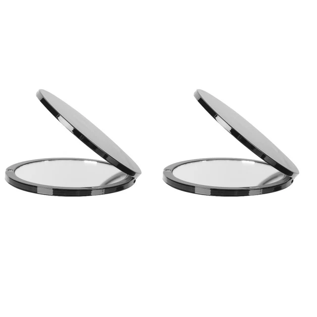 2 Pc Doppelseitiger Schminkspiegel Make-up-Kompaktspiegel Schminktisch