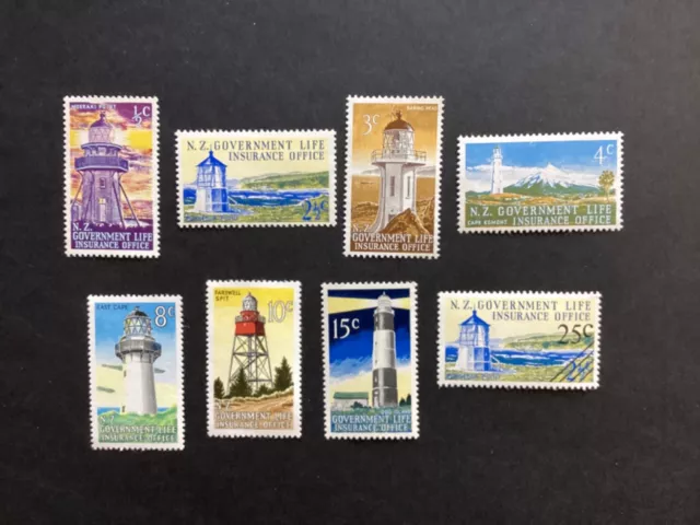 NZ  1969-78  Government Life Lighthouse set MUH  (C102)