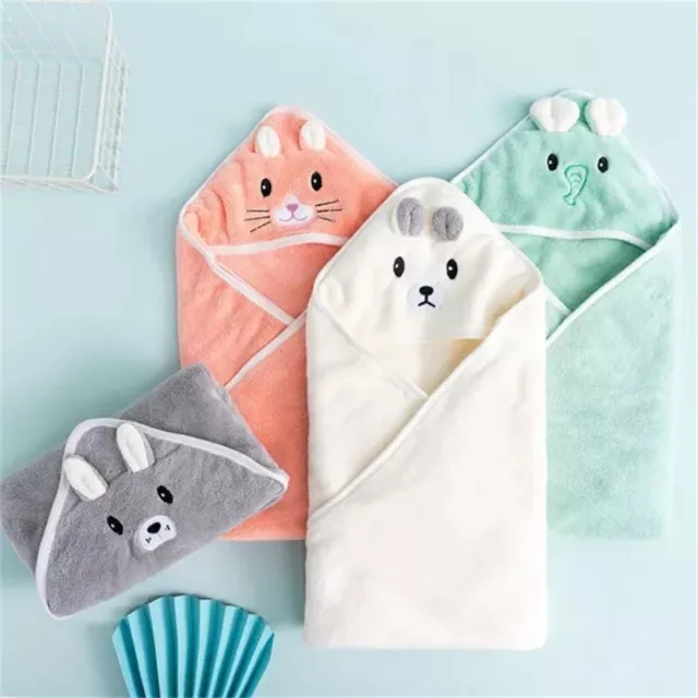 Toddler Baby Hooded Cartoon Towels Newborn Kids Bathrobe Soft Bath Towel Beach