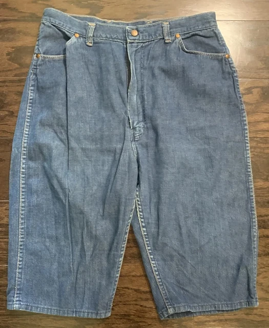 Short Jean Wrangler Blue Bell Années 60 - Sanforized, Made In USA, Neuf Avec étiquettes