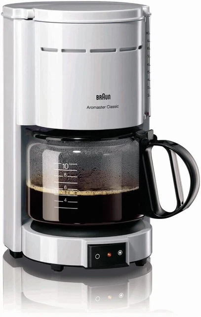BRAUN Domestic Home Kaffeemaschine KF 47/1 Aromaster Classic Weiss