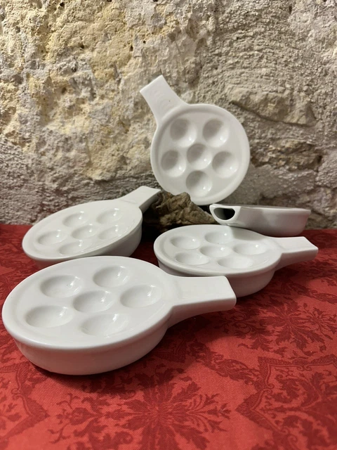 Lot De 6 Caquelons à Escargots En Grès Marron – 6 Trous ø 16 Cm