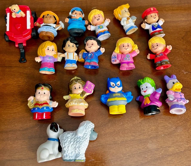 Fisher Price Little People Mixed Lot Of 18 animals super heroes