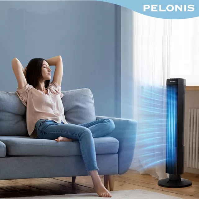 ❄️ 45W 74cm Ventilateur à Colonne Ventilateur Bas Poser Haute Qualité