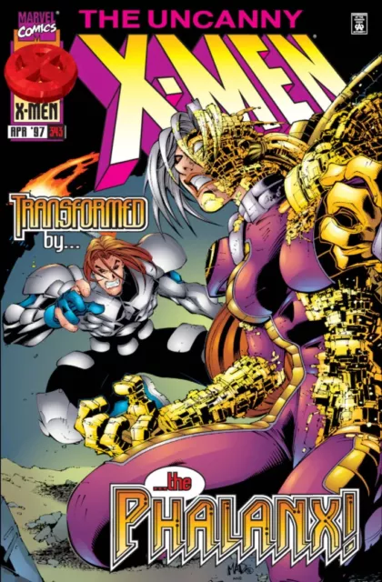 💎 MARVEL Uncanny X-men Vol.1 # 343 - 1997 "Phalanx" 🌟 NM - Bag Board
