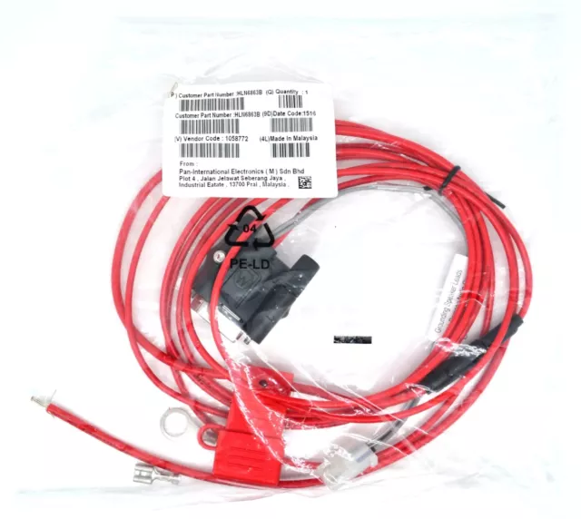Hln6863B New Oem Motorola Rear Ignition Cable With Speaker Plug Xtl/Apx Radios