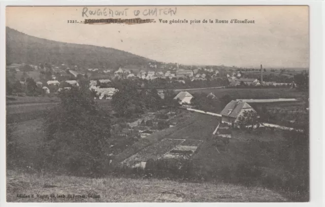 CPA  - 90 - ROUGEMONT LE CHATEAU - Vue générale prise de la Route d'Etueffont