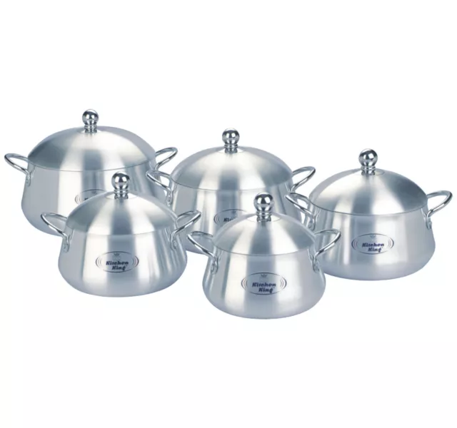 Cooking Dish Pot Set Aluminium Casserole Set Cooking Pan Saucepan Stockpot Set