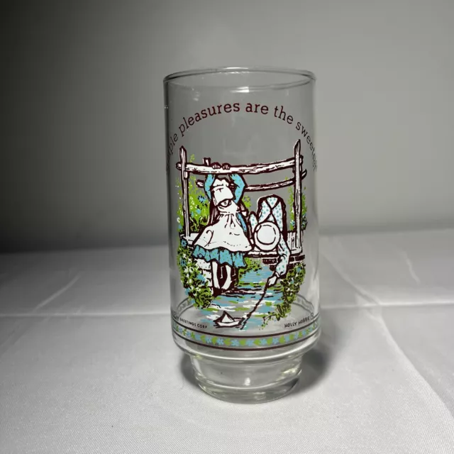 **RARE** Holly Hobbie simple pleasures limited edition coca cola glass