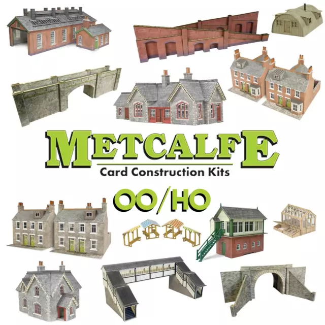 Metcalfe Model Railway Buildings/Walls/Scenics OO Gauge Card Kits - FULL RANGE!