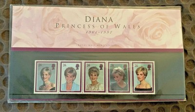 DIANA Princess Of Wales 1961-1997 ROYAL MAIL MINT Set of 5 Commemorative Stamps