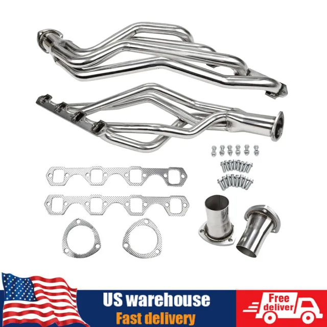 Stainless Steel Manifold Headers w/ Gasket For Chevy GMC Block V8 396 402 427