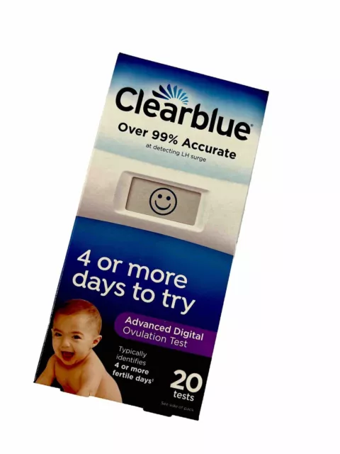 Prueba de ovulación digital avanzada Clearblue, kit predictor - 20 pruebas - nuevo