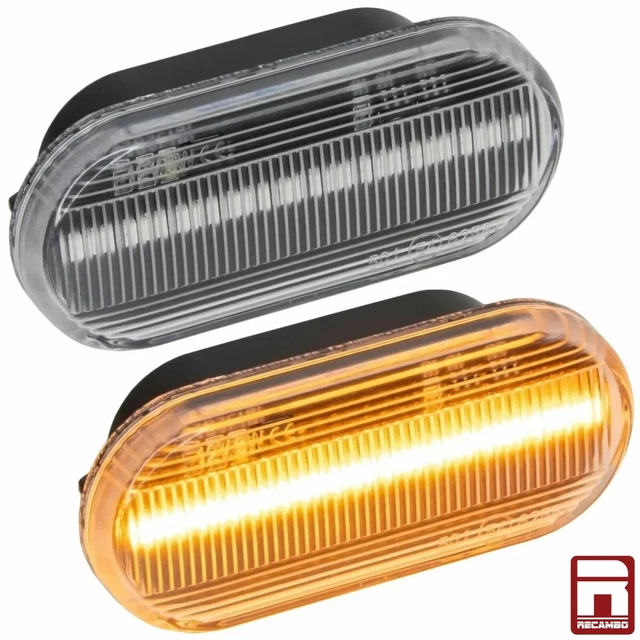 Frecce Cromate Led Vw Golf 4 Passat Polo Ford Fiesta Focus Indicatori Progressiv