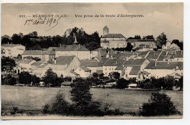 BLAMONT - Meurthe et Moselle - CPA 54 - view taken from the road of Autrepierre