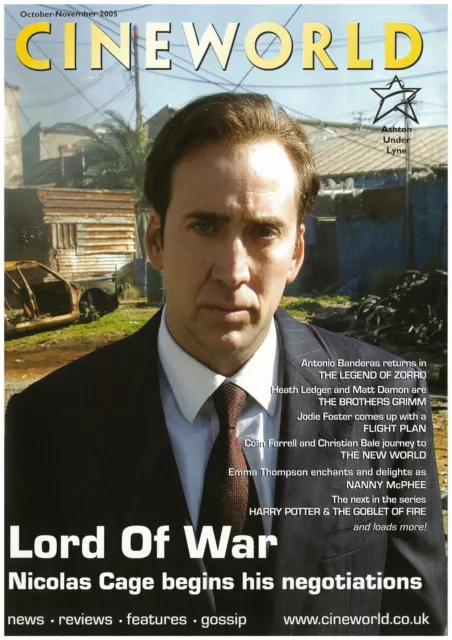 Cineworld Mag 2012 Nicolas Cage Harry Potter Goblet of fire Antonio Banderas