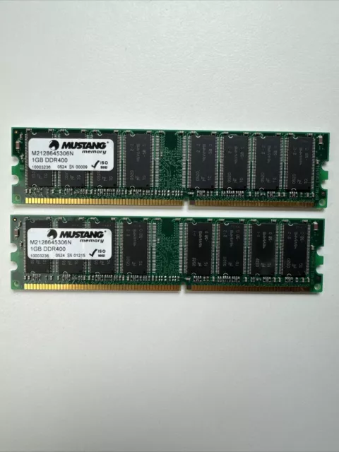 Mustang 2GB (2x1GB) DDR 400Mhz M2128645306N gebraucht